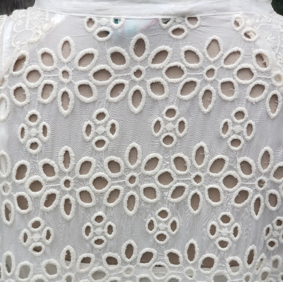 Nwt Johnny Was Eyelet Georgette dress  S - Picture 5 of 8